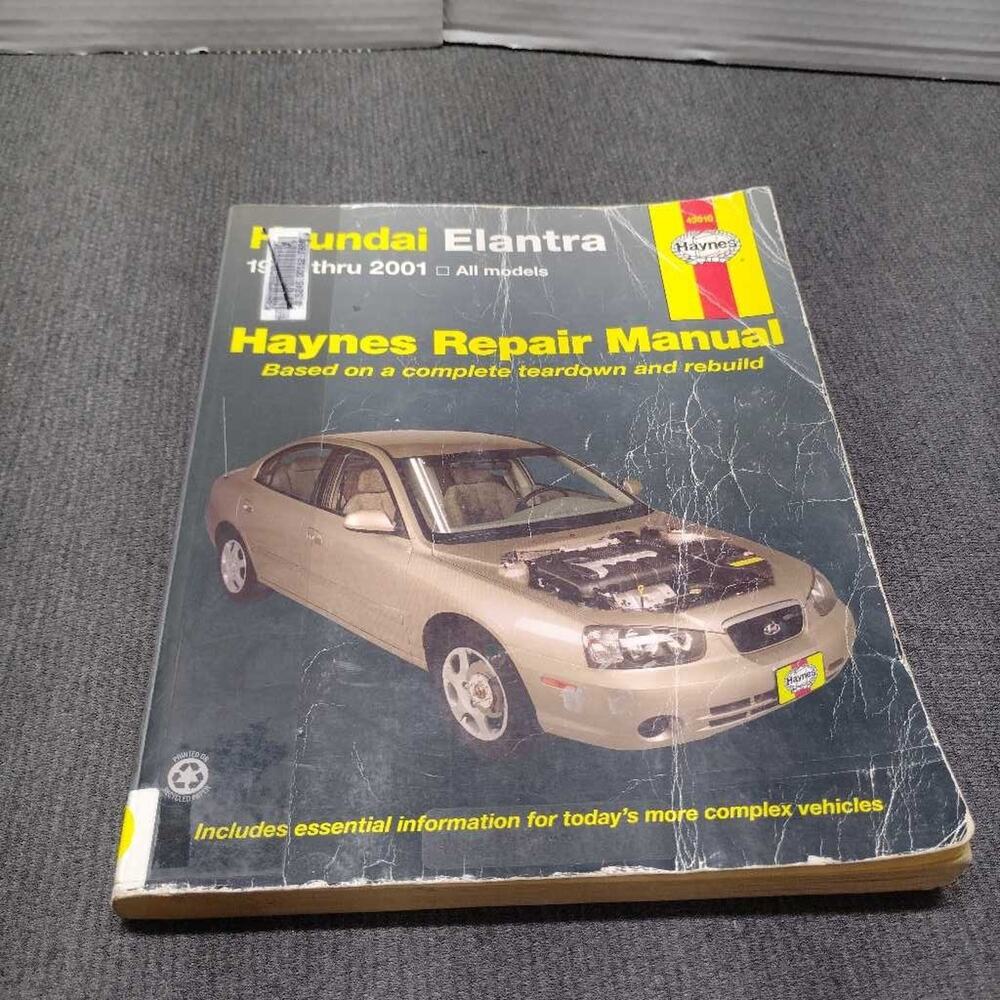 Haynes Repair Manual Hyundai Elantra 1996-2001 All Models Auto Car Book